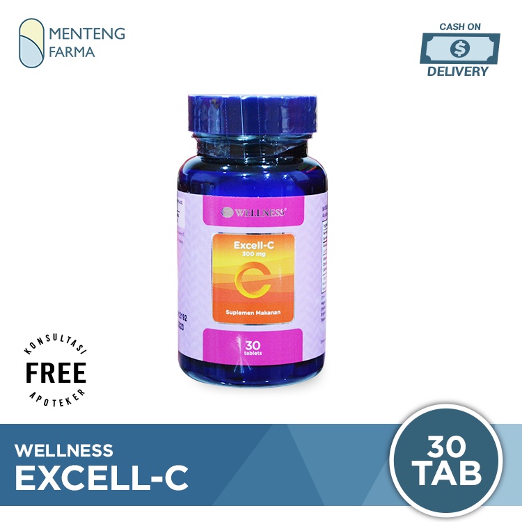 Wellness Excell C 300 Mg Isi 30 Tablet - Asupan Vitamin C