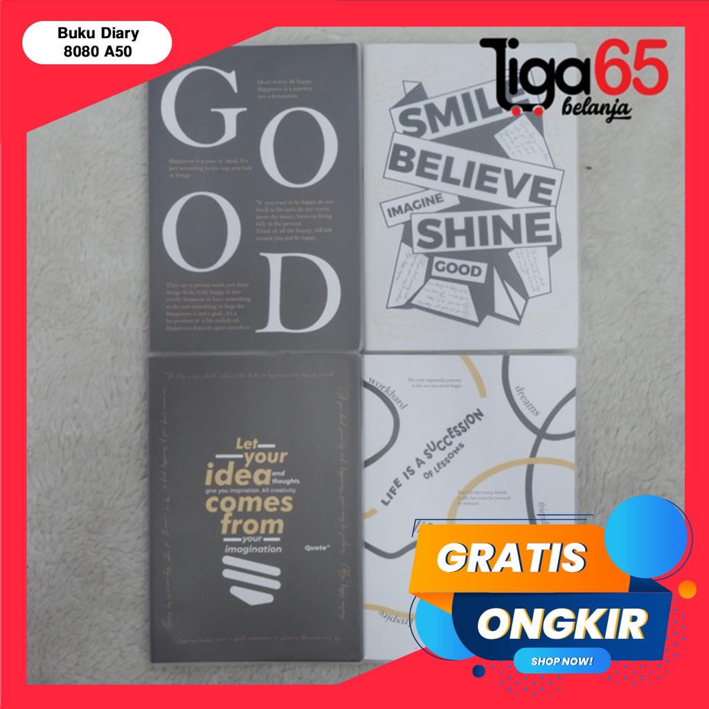 365 Notebook/Buku Diary/Buku Harian/GREEBEL NOTE BOOK 8080 A50