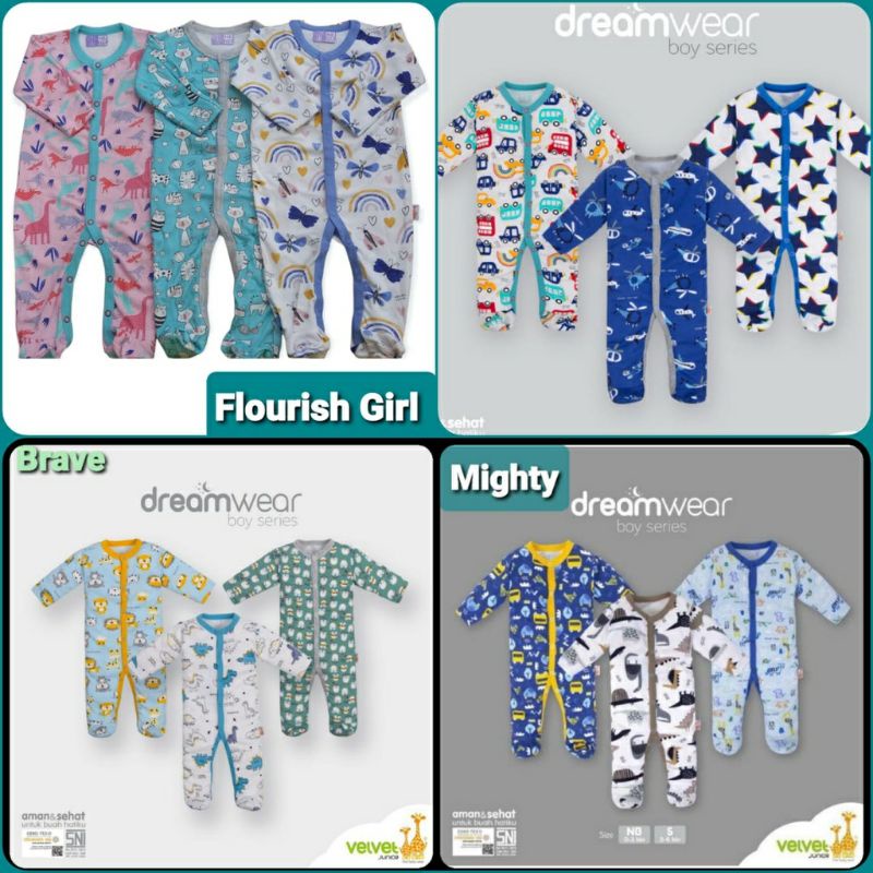 SLEEPSUIT VELVET PER PCS