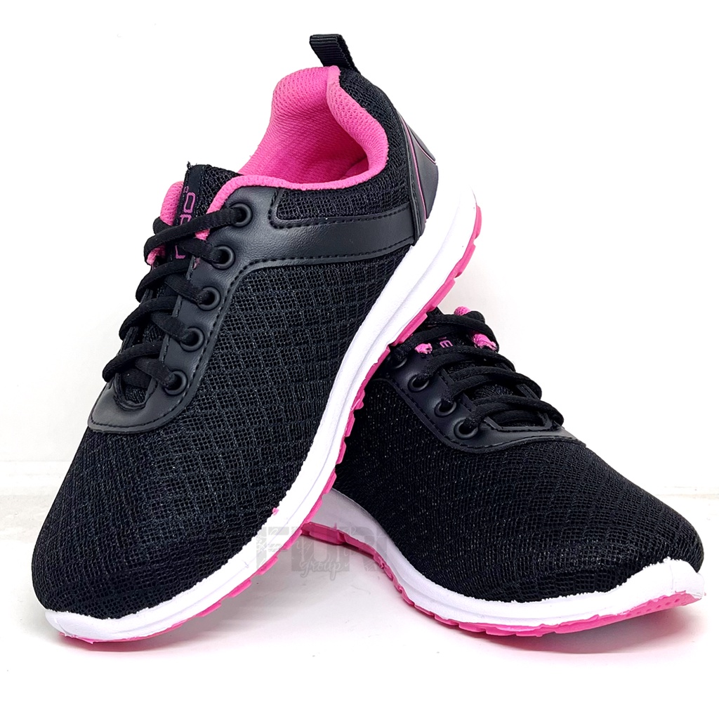 FIURI - ANDO ORIGINAL - AIDA 33-40 HITAM PINK - SEPATU SNEAKERS SPORT KANVAS SOL KARET ANAK PEREMPUAN - SEPATU KETS FASHION TRENDY WANITA DEWASA - SEPATU OLAHRAGA LARI FITNES SENAM KERJA KULIAH BERTALI CEWEK MURAH PROMO DISKON BONUS KAOS KAKI