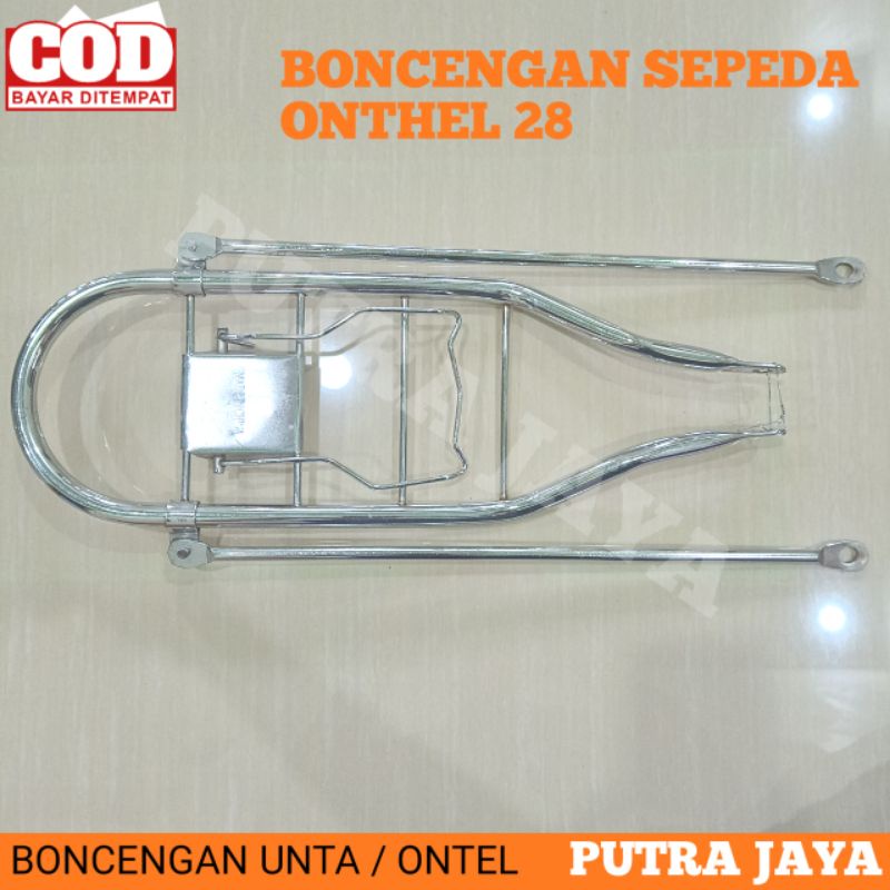 BONCENGAN SEPEDA ONTHEL 28 / BAGASI JOK RAK BELAKANG ONTEL UNTA UNTO JAWA / ANGSANG SEPEDA