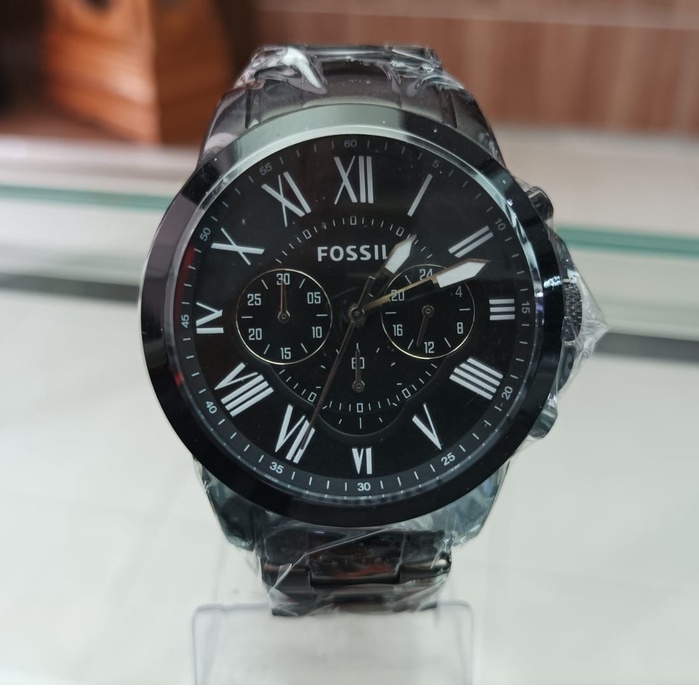 Jam Tangan Pria Merk Fossil FS4832 Original Black Include Box Fossil