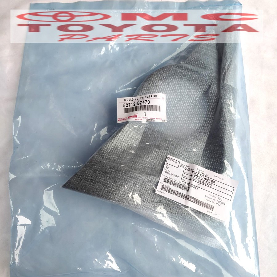 Garnish Cover Tutup Fog Lamp Foglamp Kanan Agya Ayla New 52712-BZ470