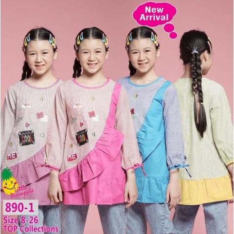 Baju Atasan Anak Lengan Panjang Bahan Katun qyt Makassar