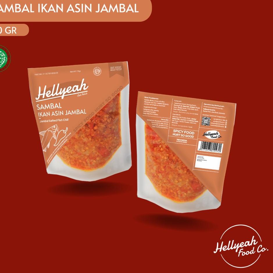 

✨TERBARU✨ Hellyeah Sambal Ikan Asin Jambal 170 gr !!!