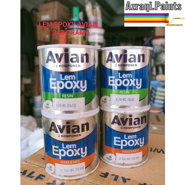 Jual LEM EPOXY AVIAN 2 Komponen Resin + Hardenner ( 340 GRAM ) Shopee