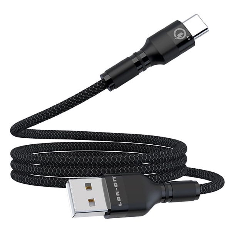 KABEL DATA CHARGER LOG ON TYPE-C 3A LO-CB69 / MAXIMUS QUALCOMM 4+ QUICK CHARGER