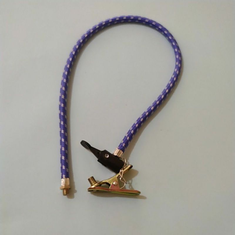 selang pompa sepeda tabung 2 kepala (jepit dan tekuk). harga per 1 pc