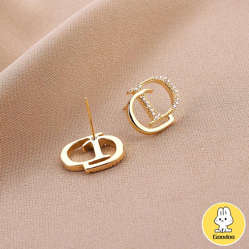 925 Perak Personalised berlian litto anting -anting niche desain anting -anting waktu sederhana -Doo