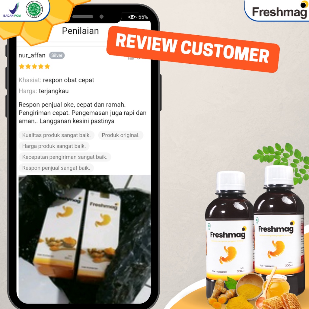 MADU FRESHMAG ORIGINAL | FRESMAG FRESH MAGH Gerd | Obat Sakit Maag Asam Lambung Tinggi Kronis