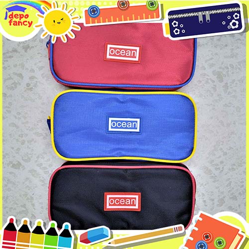 

Kotak Pensil 2 Resleting 8005 Ocean / Pencil Case / Tepak Pensil / Kotak Pensil / Boks Pensil / Box Pen