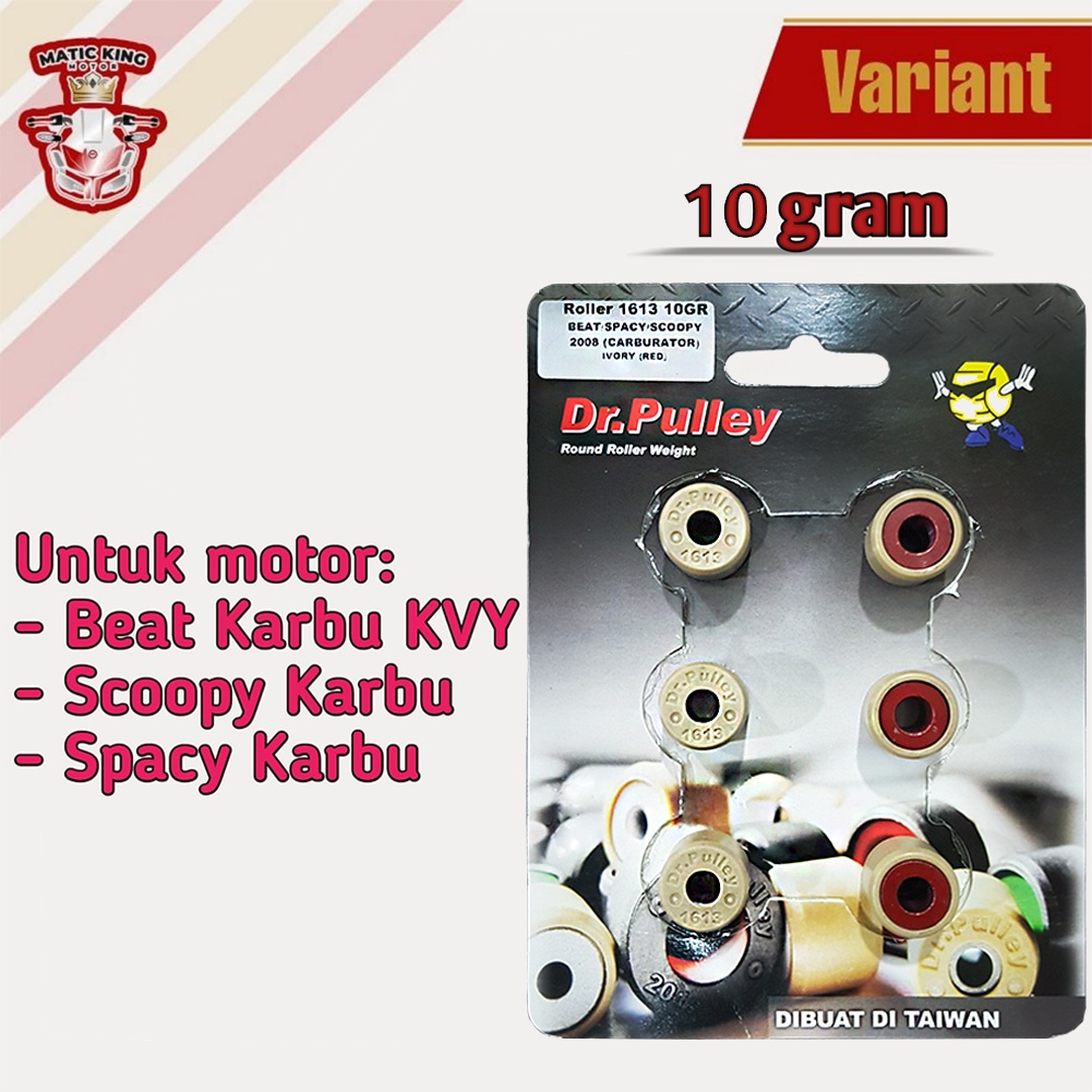 Roller beat scoopy spacy 110 karbu dr Pulley 8gr sd 12gr Tipe 1613