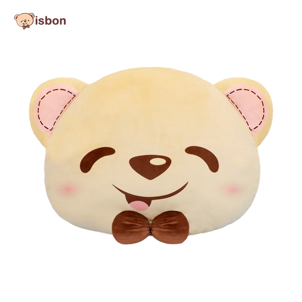 ISTANA BONEKA Bantal Kepala Karakter Beruang Boney Warna Brown Bahan Premium Wajib Punya Mudah Dibawa