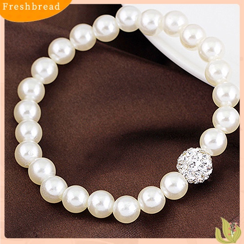 Set Perhiasan Kalung Gelang Anting Kristal Mutiara Tiruan Untuk Pengantin Wanita