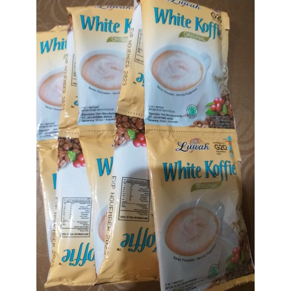 

Kopi Instan Luwak White Koffie Coffee Renceng Renteng 20gr