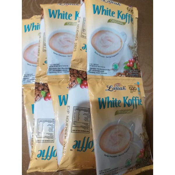 

Kopi Instan Luwak White Koffie Coffee Renceng Renteng 20gr