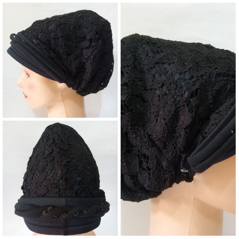 brokat topi ciput nenek