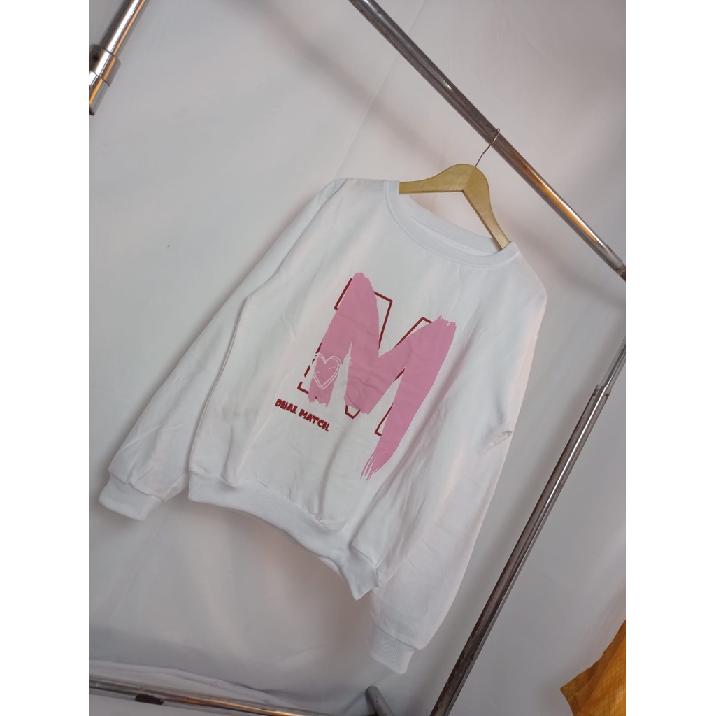 Sweater Dualmatch - Korean Style Sweatshirt - Pakaian Wanita Dan Pria