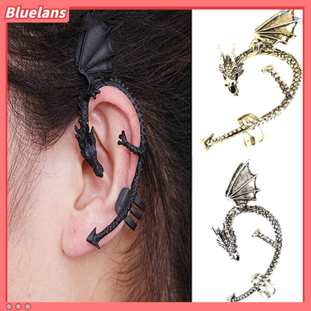 Bluelans 1Pc Ear Rings Durable Perfect Gift Convenient Carved Earrings Cuff Clips for Women