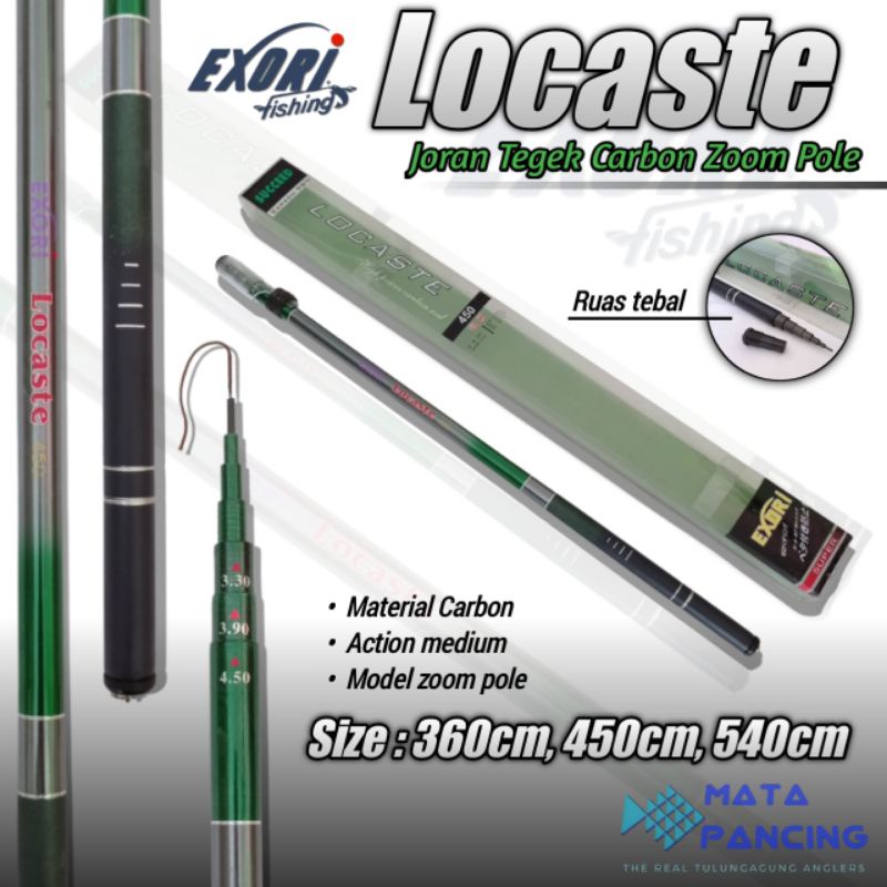 Joran tegek Exori Locaste 360/270-300-360 450/330-390-450 zoom pole high power carbon