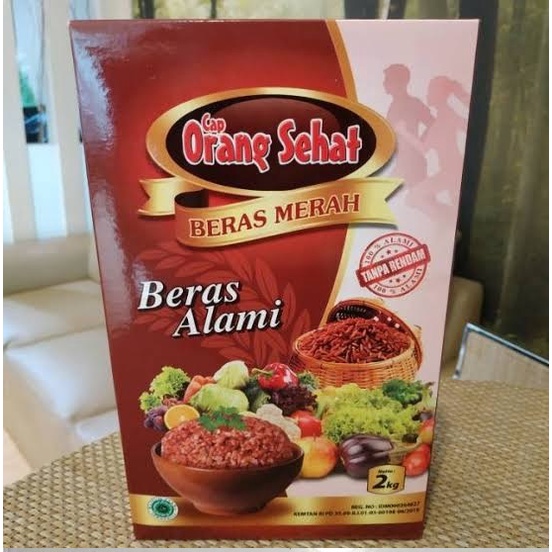 

Beras Merah Organik cap ORANG SEHAT - 1 box (2 kg)