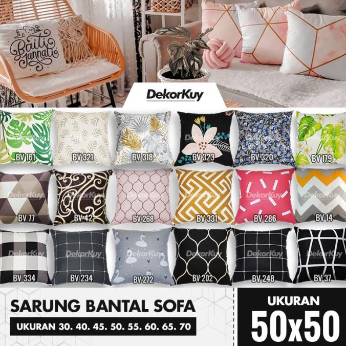 Sarung Bantal Sofa / Sarung Bantal Kursi Uk. 50x50