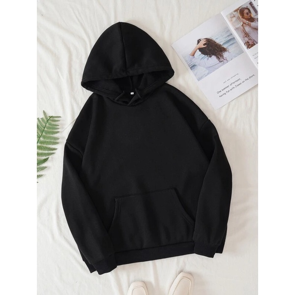 ZASKIYA - SWEATER HOODIE BASIC / SWEATER HOODIE UNISEX / HOODIE JUMPER SIZE L - XL (PRIA &amp; WANITA)