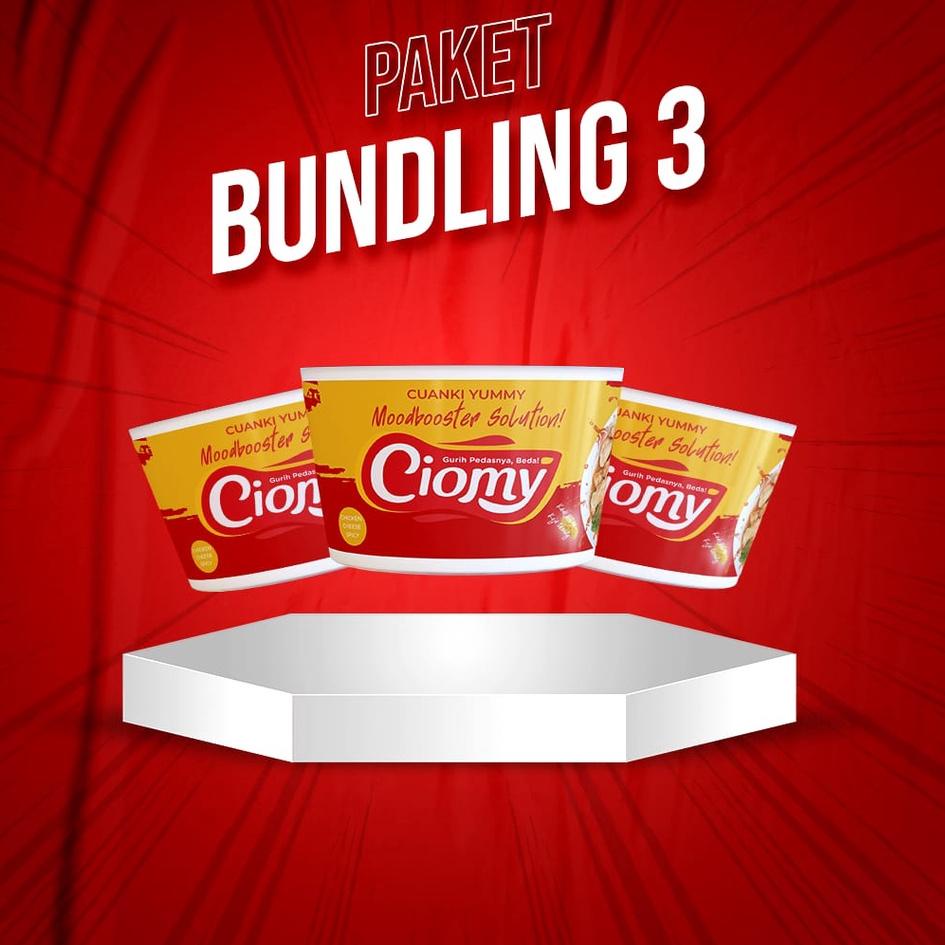 

Trx7d7Cr--Paket Promo Hemat Bundling 3 Cuanki Cheese Cup Instan Komplit Tahu Lidang Kering Toping Cireng Crunchy Ciomy