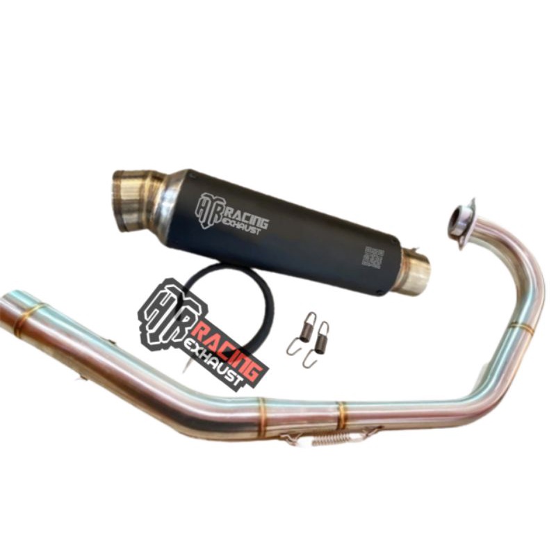 Knalpot Fullsistem ORI HR RACING Cb150 CBR150R R15 Sonic MXKing dl