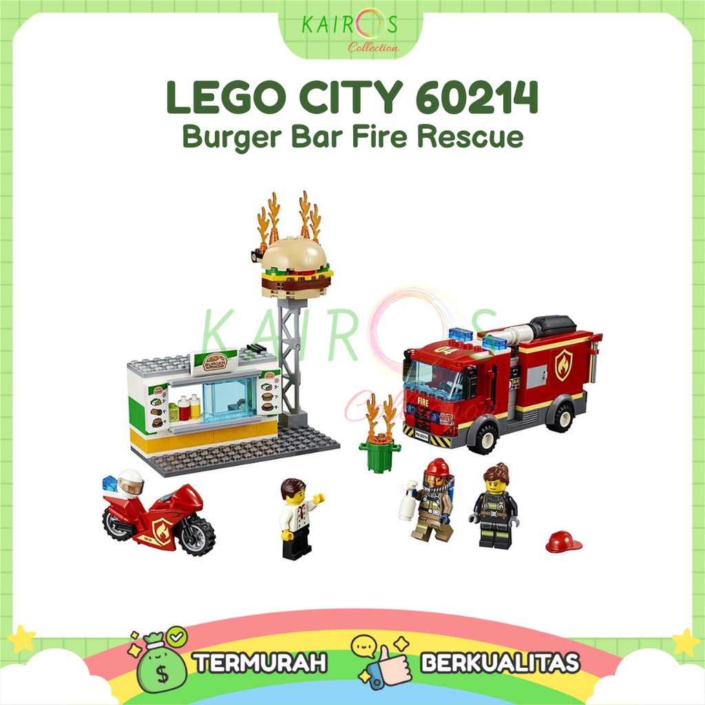 Lego City Burger Bar Fire Rescue 60214