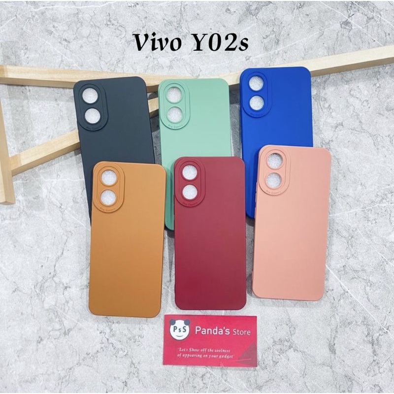 Softcase Pro Camera Vivo Y02 , Y02s Candy Case Full Color 3D Silikon TPU