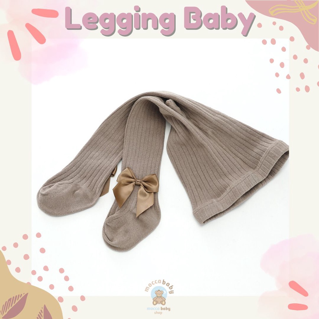 MBSS - LEGGING NICHIE Legging tutup kaki bayi /legging bayi import motif pita lucu