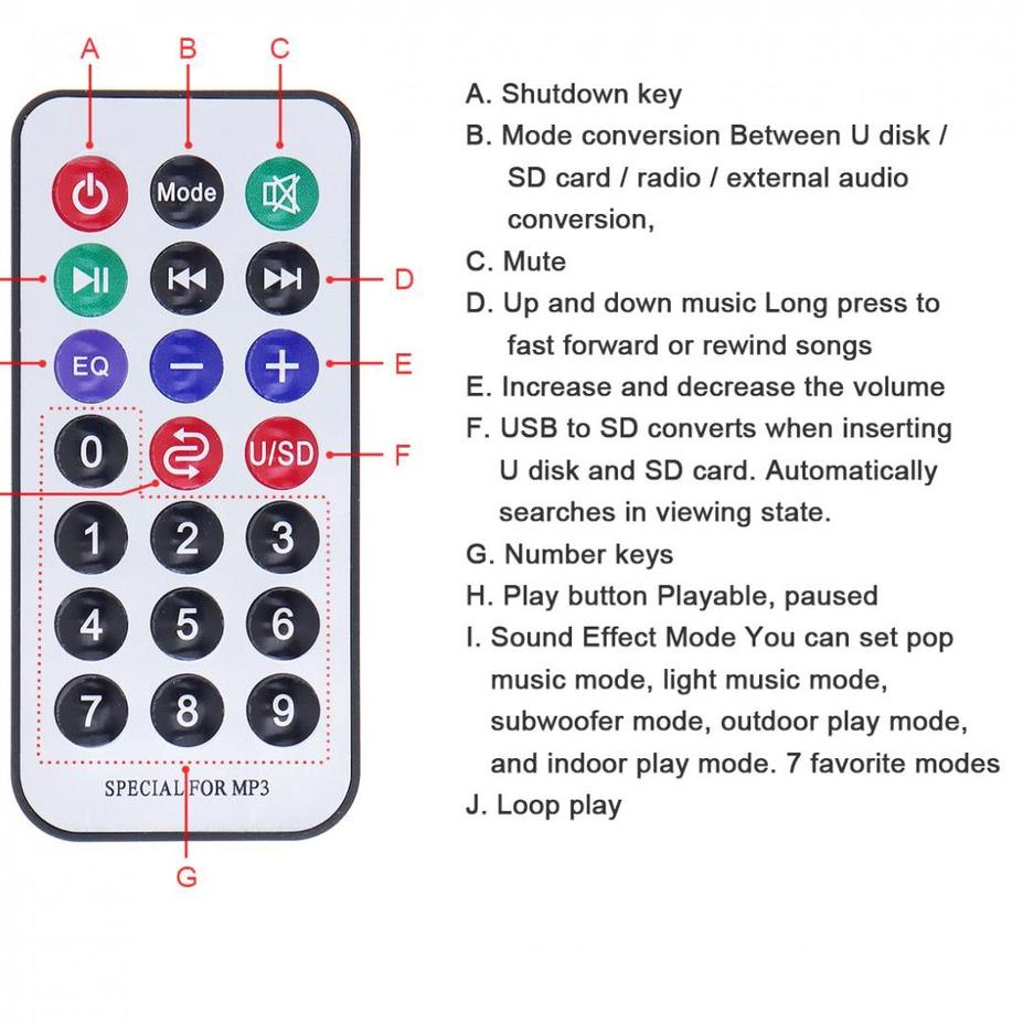 Ready (Redy Stok, COD) 5 Inci 12V 24V 220V Amplifier Ampli Mini Board Audio Bluetooth USB FM Radio T