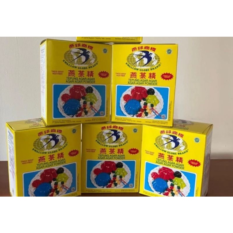 agar agar globe 7 gr 1 box isi 12 pcs