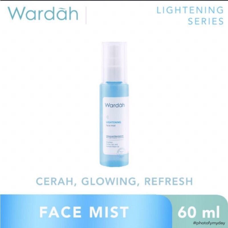 Wardah Lightening Day Cream Advanced Niacinamide 20ml | Night cream Advanced Niacinamide 20ml | Face Mist 60ml