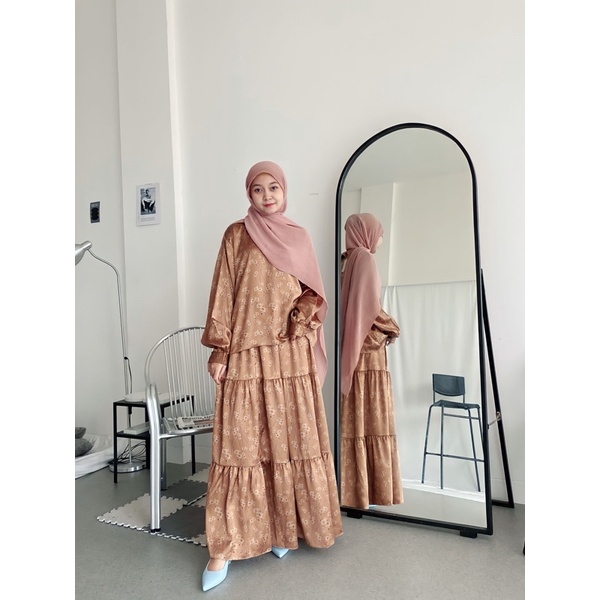 SHOFA ONE SET SILK / Dior silk premium - (golden Brown)