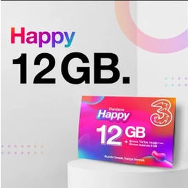 Kartu Perdana tri Happy 12GB