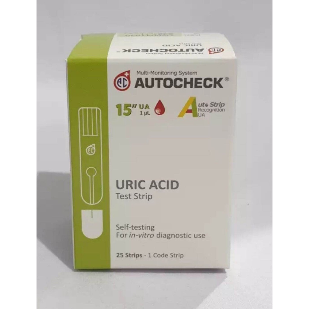 AUTOCHECK Strip Asam Urat - Uric Acid Isi 25 Strips