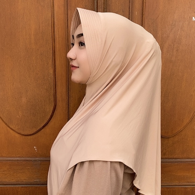 HIJAB JILBAB INSTAN BERGO HAMIDAH PED ANTEM BAHAN JERSEY