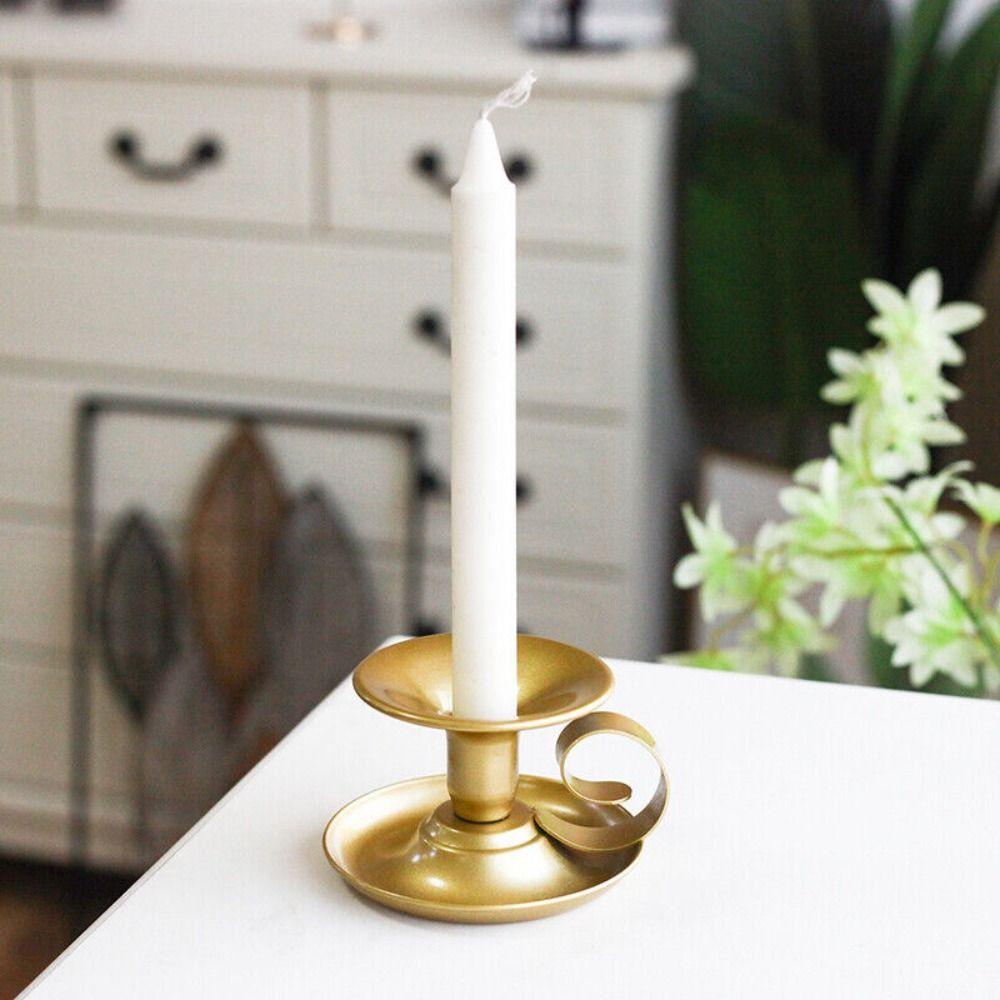 Populer 2PCS Tempat Lilin Stylish Home Decors Dekorasi Candelabrum Logam