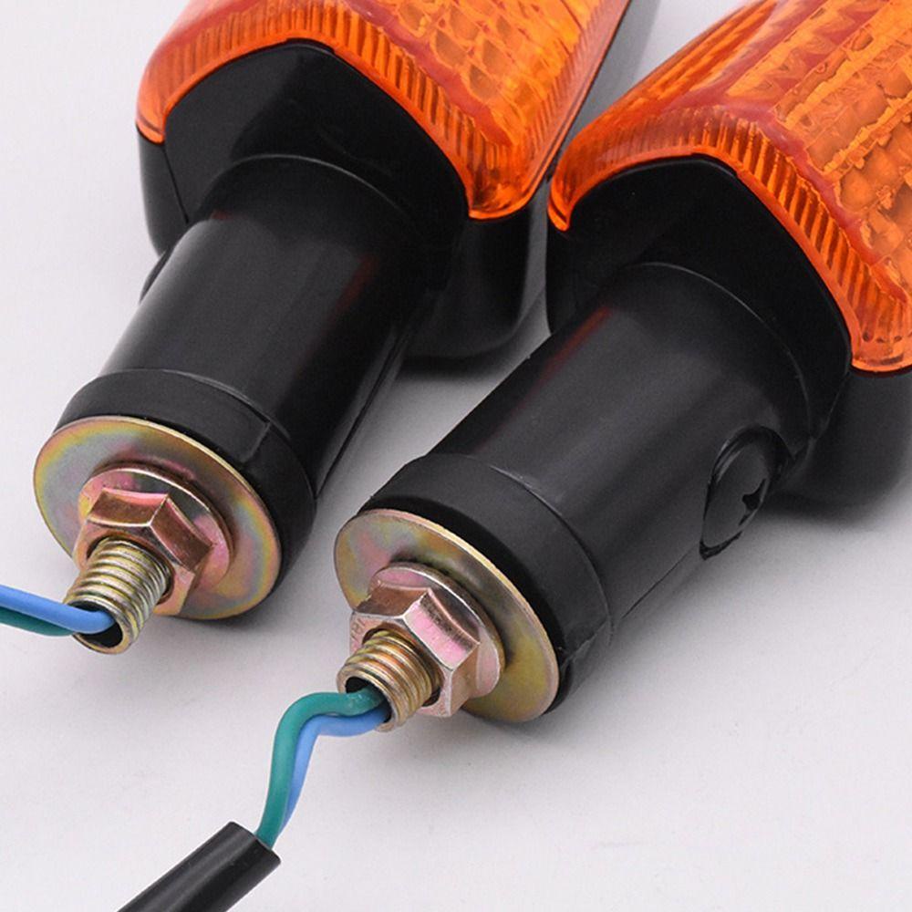 R-FLOWER 2pcs Lampu Skuter Motor 12V Blinker Flash Lampu Halogen Lampu Indikator Sinyal