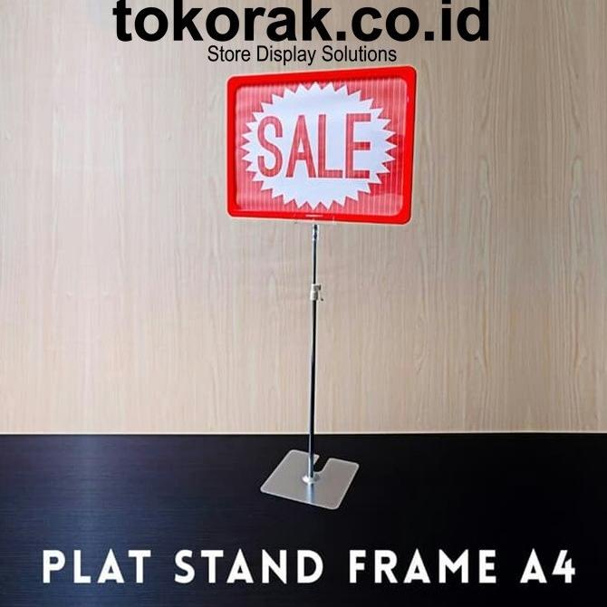 

Display Stand Label Harga Frame A4 Plat Promo