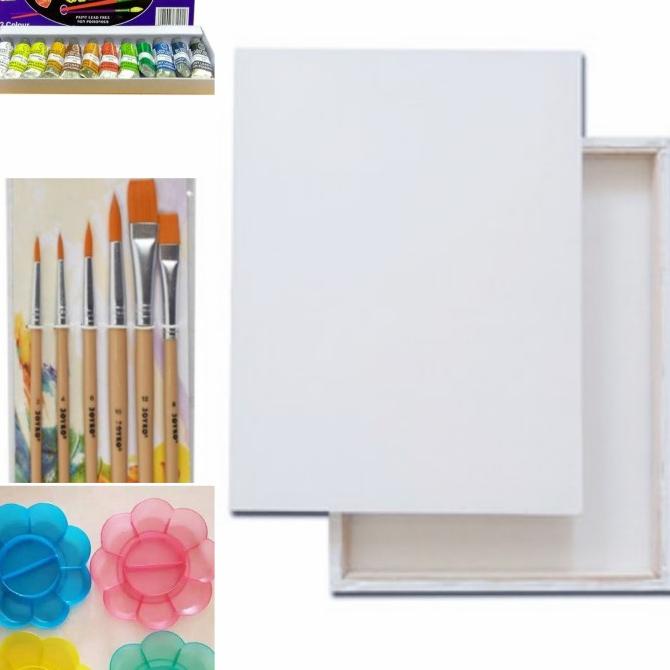 

Paket Alat Lukis + Kanvas Lukis 25x25