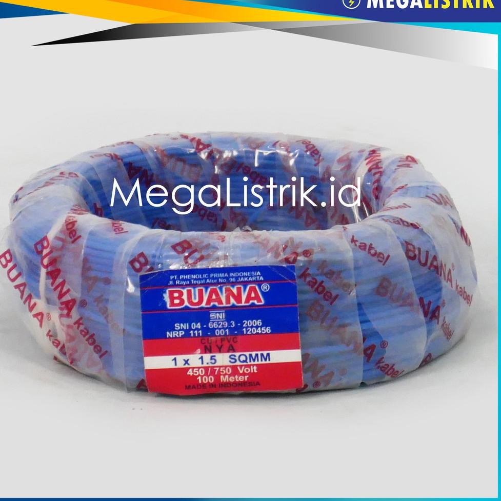 GRATIS ONGKIR BUANA NYA 1.5 MM ( 100M ) / KABEL LISTRIK KAWAT ENGKEL 1.5MM ( 100 METER ) (ART. Z99)