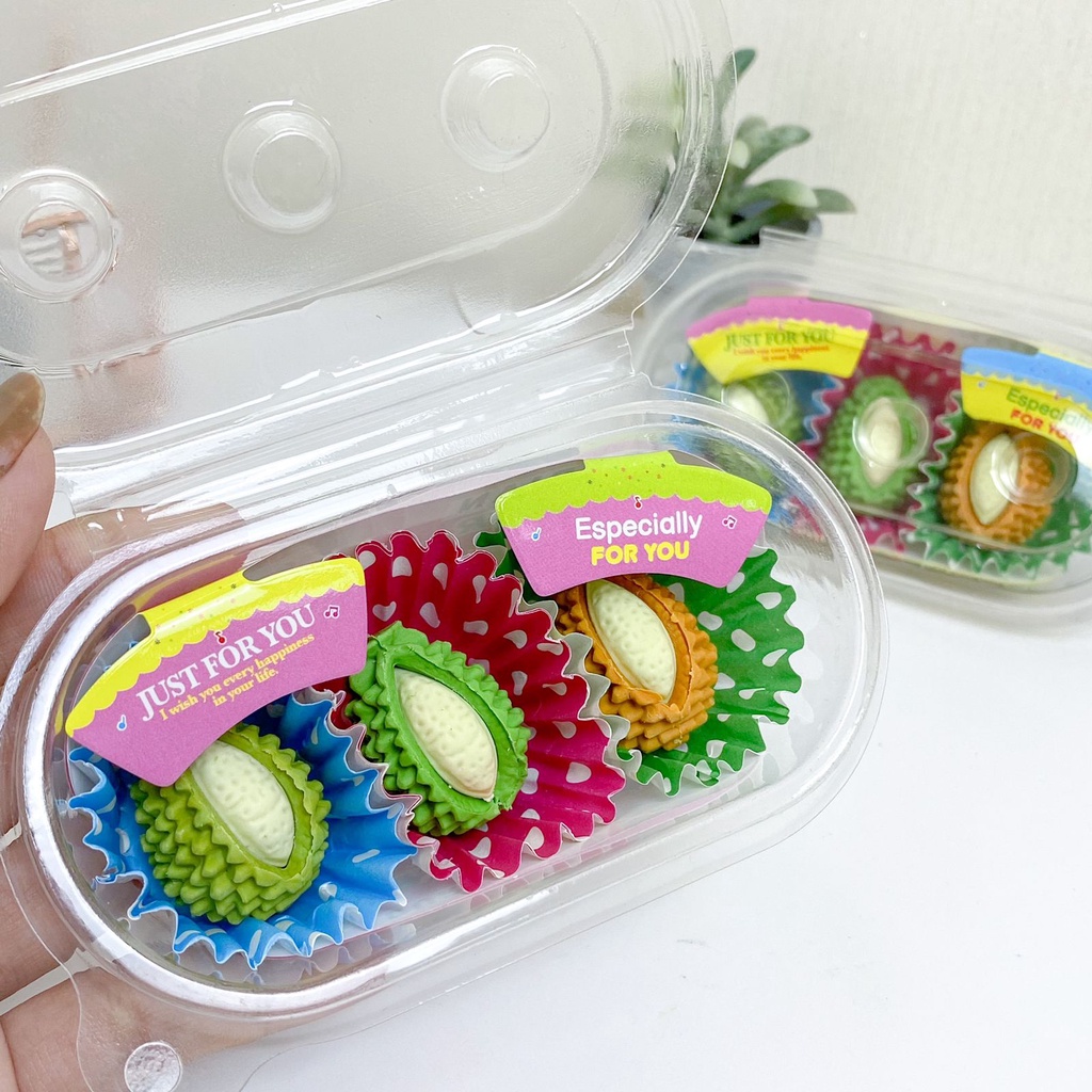 

Penghapus Durian / Setip Karet / Hapusan 3D Rubber Eraser Bentuk Buah Duren Durian King of Fruit Monthong Musang King Imitasi Mainan Anak
