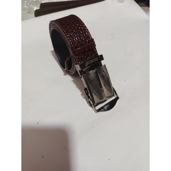 ikat pinggang model gesper angkat tali motif cordil/ buaya