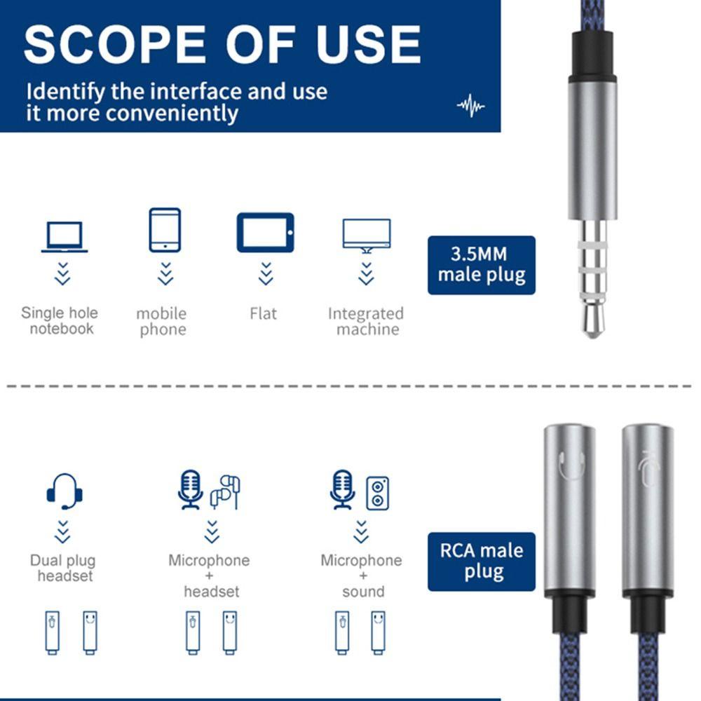 POPULAR Kabel Y Splitter MP3 TV 3.5 mm Converter Kabel Audio