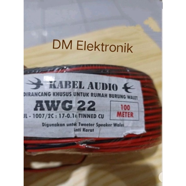 kabel AWG 22 tembaga bagus
