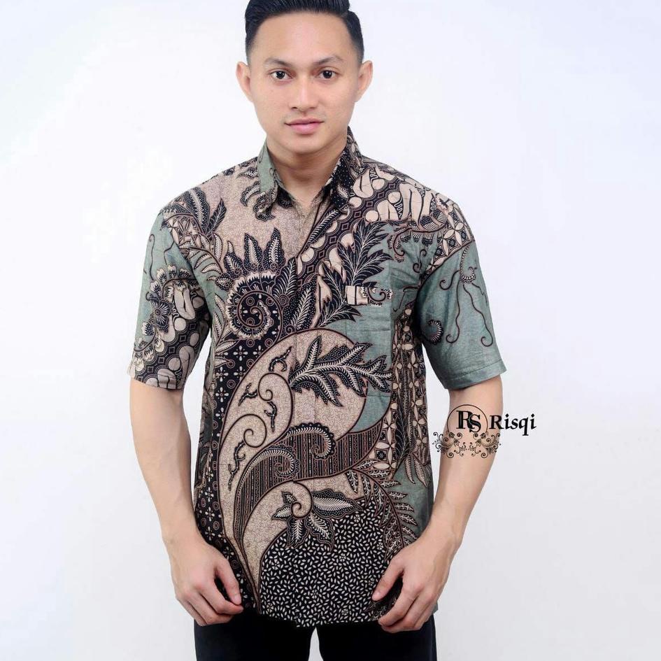 Viral Baju Batik Pria Dewasa 2022 Lengan Pendek Kekinian Kemeja Batik Lengan Pendek Pria Mewah Kemej