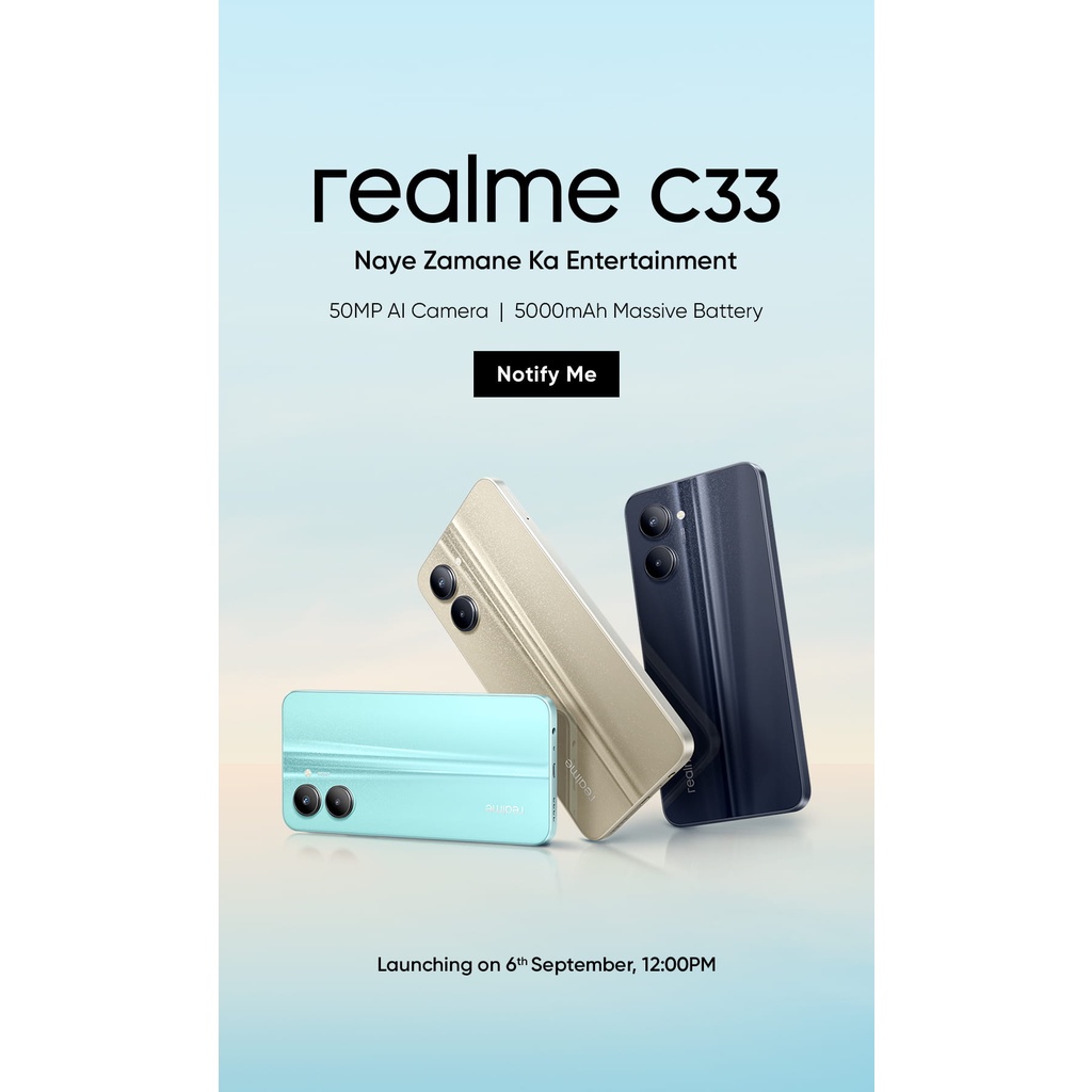 REALME C33 4/64 RAM 4GB INTERNAL 64GB GARANSI RESMI